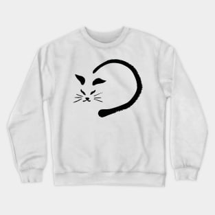 Peeking cat funny Crewneck Sweatshirt